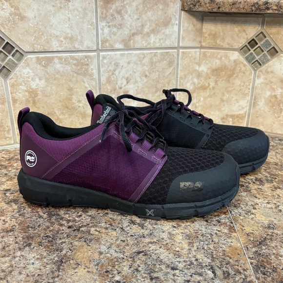 Timberland PRO Day One Radius Safety Toe Work Shoes Size 8 1/2 Purple Bl… - Picture 2 of 12